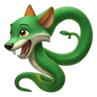 renard et serpent sticker