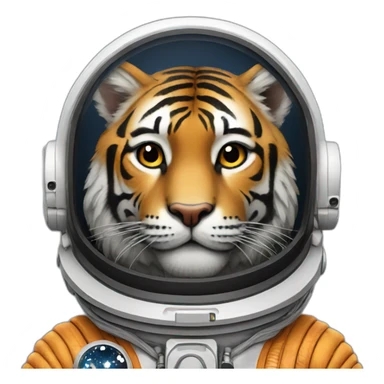 astronaut tiger sticker