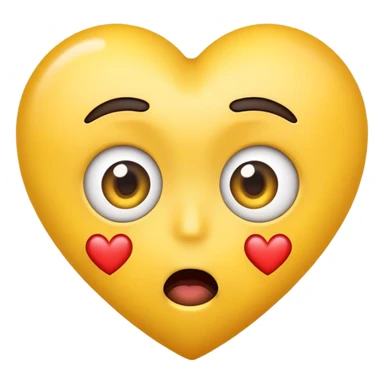 emoji shocked with heart eyes sticker