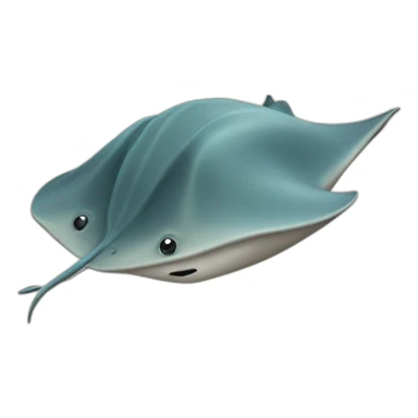 stingray swimming sticker