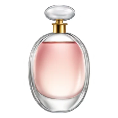Luxury perfume bottle oval sticker