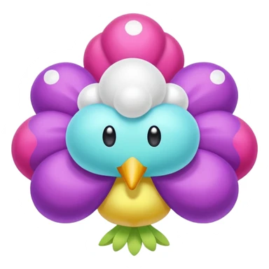 Drifloon-Vileplume-Steenee-fusion sticker