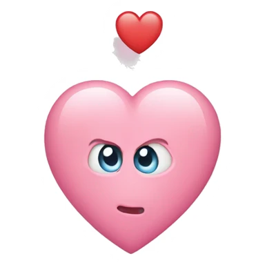 Corazón color rosado pastel  sticker