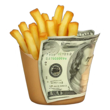 Fry with money sticker
