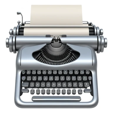 robot typewriter emoji classic typewriter shape sticker