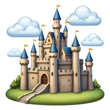 castle on sky land sticker