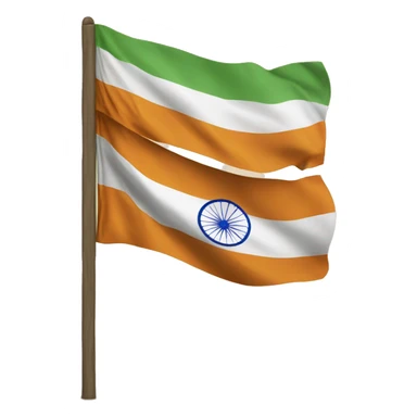 Make a Indian flag being proud sticker