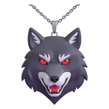 Witcher wolf school medallion with chain sticker