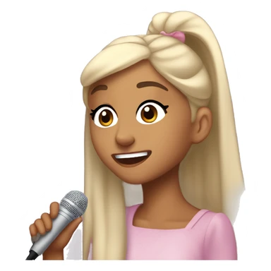 ariana grande cantando sticker