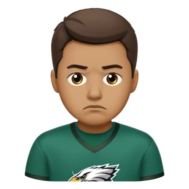 An Eagles fan who is sad sticker