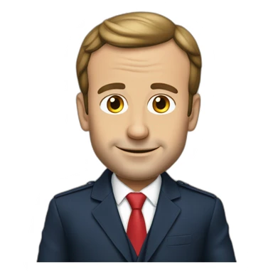 Emmanuel Macron en tenue de maçon sticker