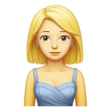 Simpson women with yellow hair sticker