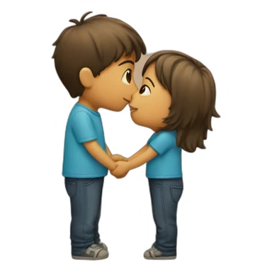 Girl-doing-a-kiss-to-a-boy sticker
