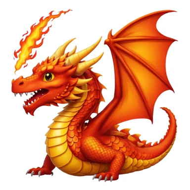 fire-breathing dragon sticker