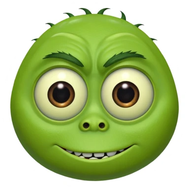 Mike Wazowski (one eye) from the Monsters Inc. movie sticker
