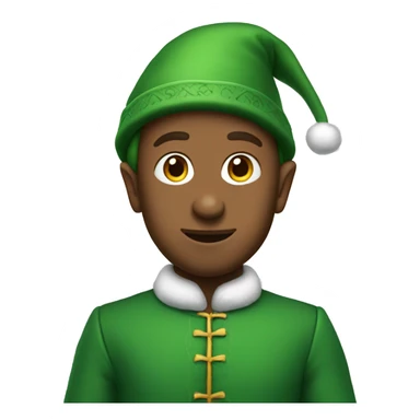 The elf in the green suit sticker