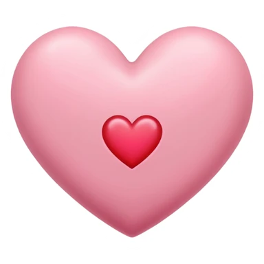 one pink heart  and one red heart emoji with subtle sakura petal texture sticker