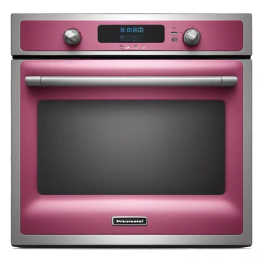 Realistic raspberry color kitchenaid oven isolated. sticker