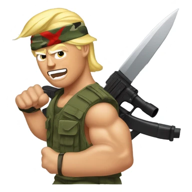 Donald trump rambo sticker
