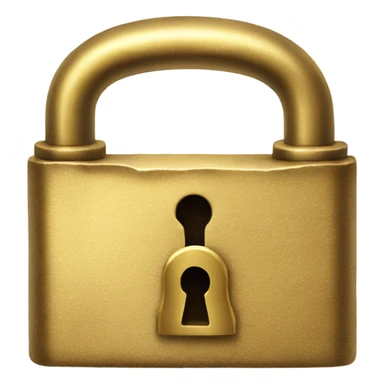 gold antique lock sticker