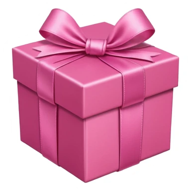 Pink gift box sticker