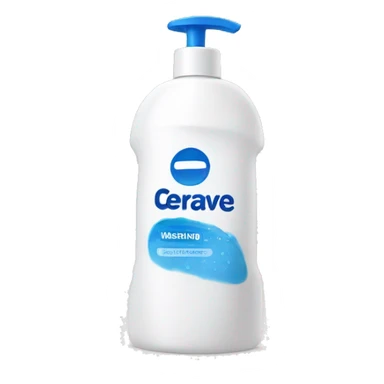 cerave washing foam bottle sticker