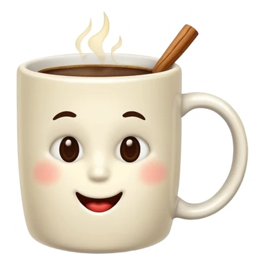 Christmas vanilla coffee sticker