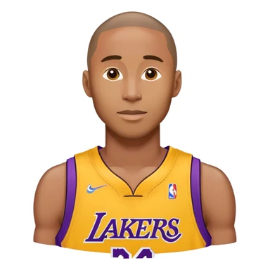 Man with wics wearing Kobe 24 lakers jersey sticker