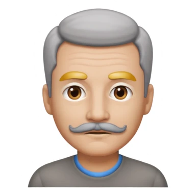 The  🥸 emoji but with gray eyebrows and mustache sticker