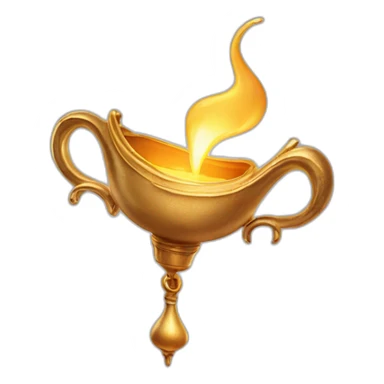 Genie lamp aladdin film sticker