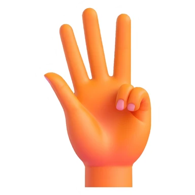 hand making the 'OK' gesture, peach skin tone, 3D emoji style sticker