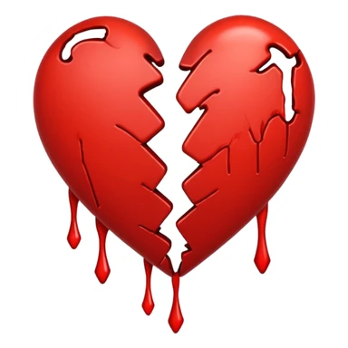 Broken and tied heart sticker