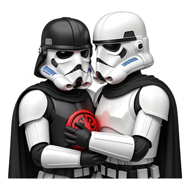 Death Vader force choking a stormtrooper sticker