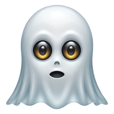 An White Ghost With Googly Eyes On it, sticker