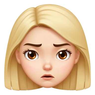 Angry cutie girl sticker