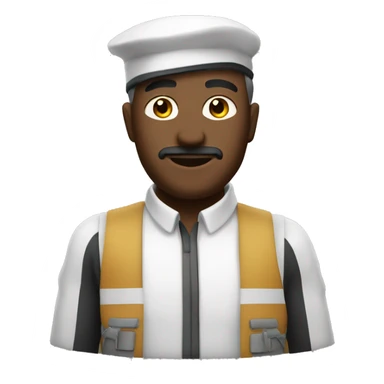 Jardinier avec les bras posés  sticker