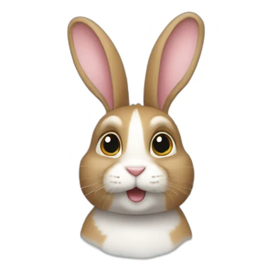 Lapin avec des rayures  sticker