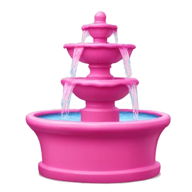 Pink water fountain  sticker