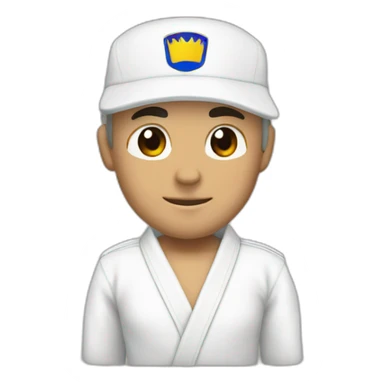 bjj white belt sticker