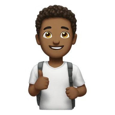 Dillon celebrating  sticker