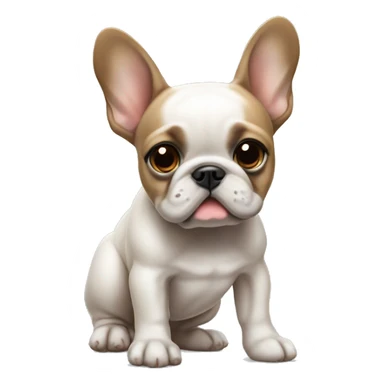 French bulldog puppy pooping sticker