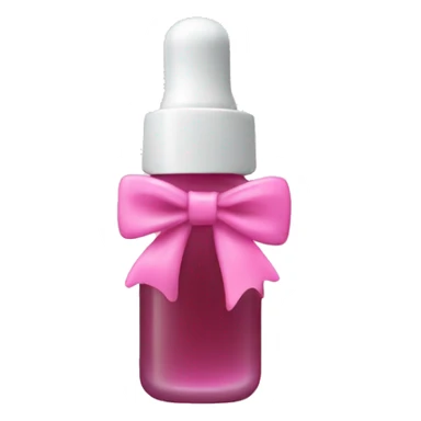 Ordinary serum with a tiny pink bow on it  sticker