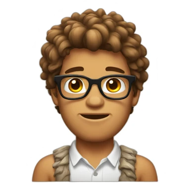 preppy caveman sticker