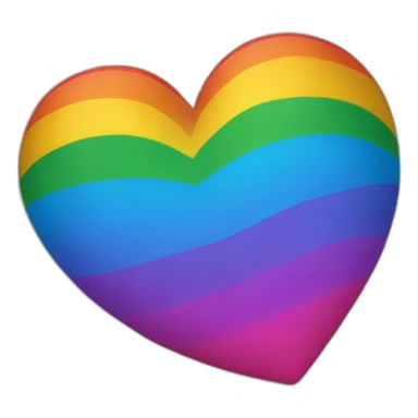 drapeau lgbt cœur sticker