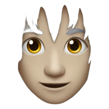 Elf vampire with silver hair sticker