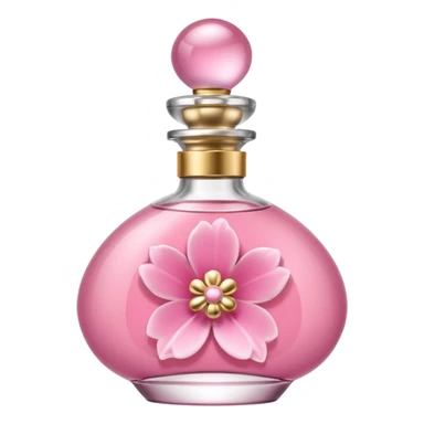 pink elegant perfume sticker