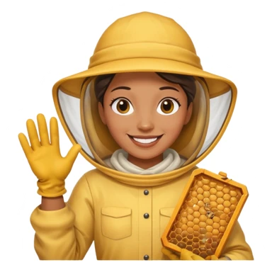 handschoenen imker sticker