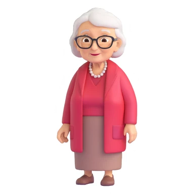 old lady sticker
