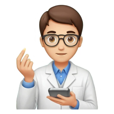 forest chemist holding unstable glowing mix sticker