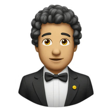 John Mc enroe avec son bandeau jaune dans les cheveux sticker